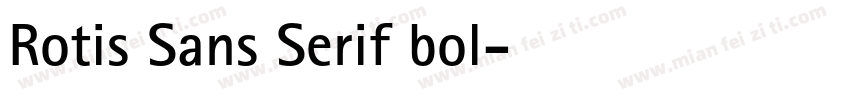 Rotis Sans Serif bol字体转换